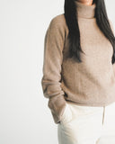 Ribbed Turtleneck Cashmere Sweater