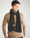 Classic Rib-knit Cashmere Scarf