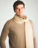 Classic Rib-knit Cashmere Scarf