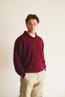 Men’s Long-Sleeve Cashmere Polo