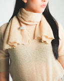 Ruffled Edge Cashmere Scarf