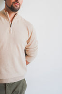 Men’s Half-Zip Up Cashmere Sweater