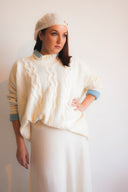 Cable Knit Poncho Sweater
