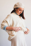 Cable Knit Poncho Sweater