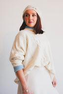 Cable Knit Poncho Sweater
