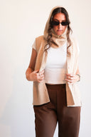 Cable Knit Cashmere Vest