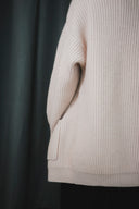 Open-Front Cable Knit Cashmere Cardigan