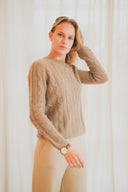 Wide Fit Round Neck Cashmere Sweater
