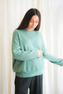 Ribbed Cashmere Crew-Neck Sweater