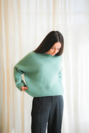Ribbed Cashmere Crew-Neck Sweater
