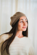 Cable-Knit Cashmere Beret