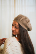 Cable-Knit Cashmere Beret