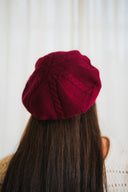 Cable-Knit Cashmere Beret
