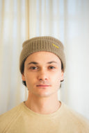 Ribbed Fold-Over Cashmere Toque