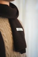 Rib-Knit Cashmere Scarf