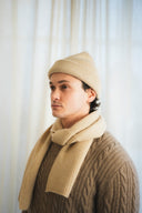 Rib-Knit Cashmere Scarf