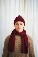 Rib-Knit Cashmere Scarf