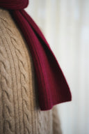 Rib-Knit Cashmere Scarf