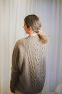 Cable Knit Poncho Sweater