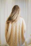 Cable Knit Poncho Sweater