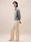 Men’s Long-Sleeve Cashmere Polo