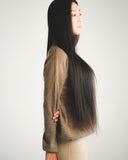 Crew Neck Sweater with Side Slit