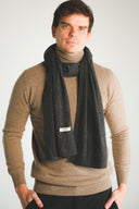 Classic Rib-knit Cashmere Scarf