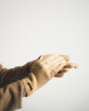 Dual-Knit Cashmere Gloves