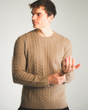 Men’s Cable-Knit Cashmere Sweater