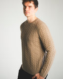 Men’s Cable-Knit Cashmere Sweater