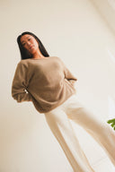 Open-Knit Cashmere Sweater