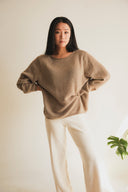 Open-Knit Cashmere Sweater