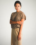 Short-Sleeve Cashmere Sweater