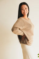 Open-Knit Cashmere Sweater