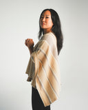 Striped Cashmere Poncho