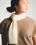Lace-Knit Cashmere Scarf