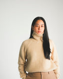 Textured Turtleneck Cashmere Sweater