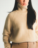 Textured Turtleneck Cashmere Sweater