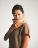 Striped Edge Cashmere Scarf