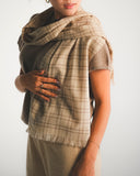 Striped Edge Cashmere Scarf