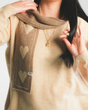 Heart Pattern Cashmere Scarf