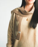 Heart Pattern Cashmere Scarf