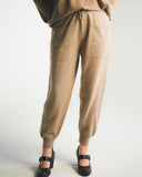 Rib-Cuff Cashmere Jogger Pants