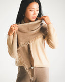 Triangle-Shaped Cashmere Shawl