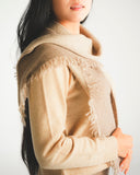 Triangle-Shaped Cashmere Shawl