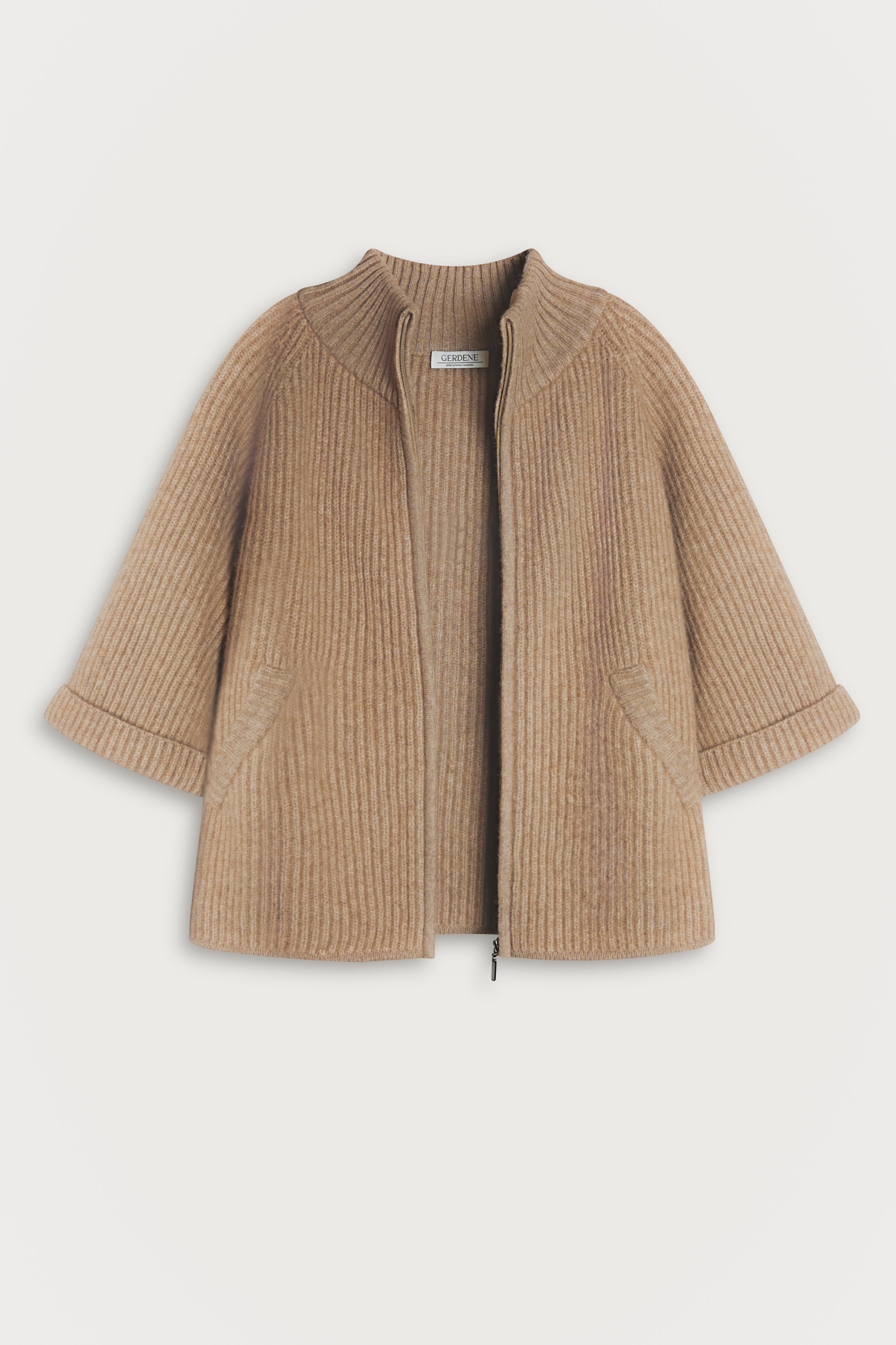Zip-Up Cashmere Cardigan – GERDENE