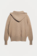 Zipper Cashmere Hoodie