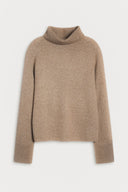 Ribbed Turtleneck Cashmere Sweater
