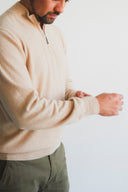 Men’s Half-Zip Up Cashmere Sweater