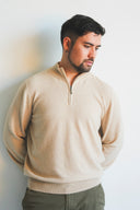 Men’s Half-Zip Up Cashmere Sweater